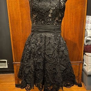 Chotronette Black Lace Dress
